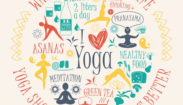 Yoga Background With Yogic Quote